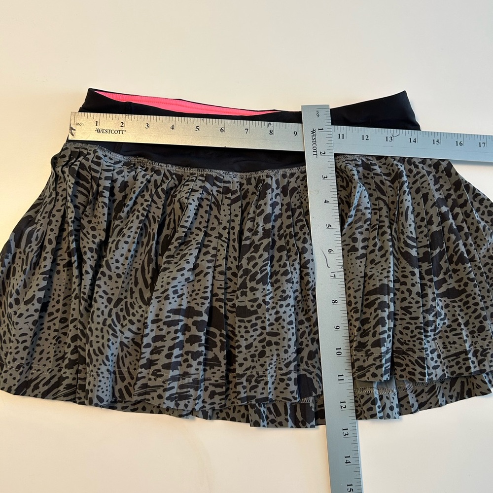 Lululemon Pleat To Street Skirt II, Slate Black, Gray, Pink Skirt, Lined, Sz S - Picture 10 of 11